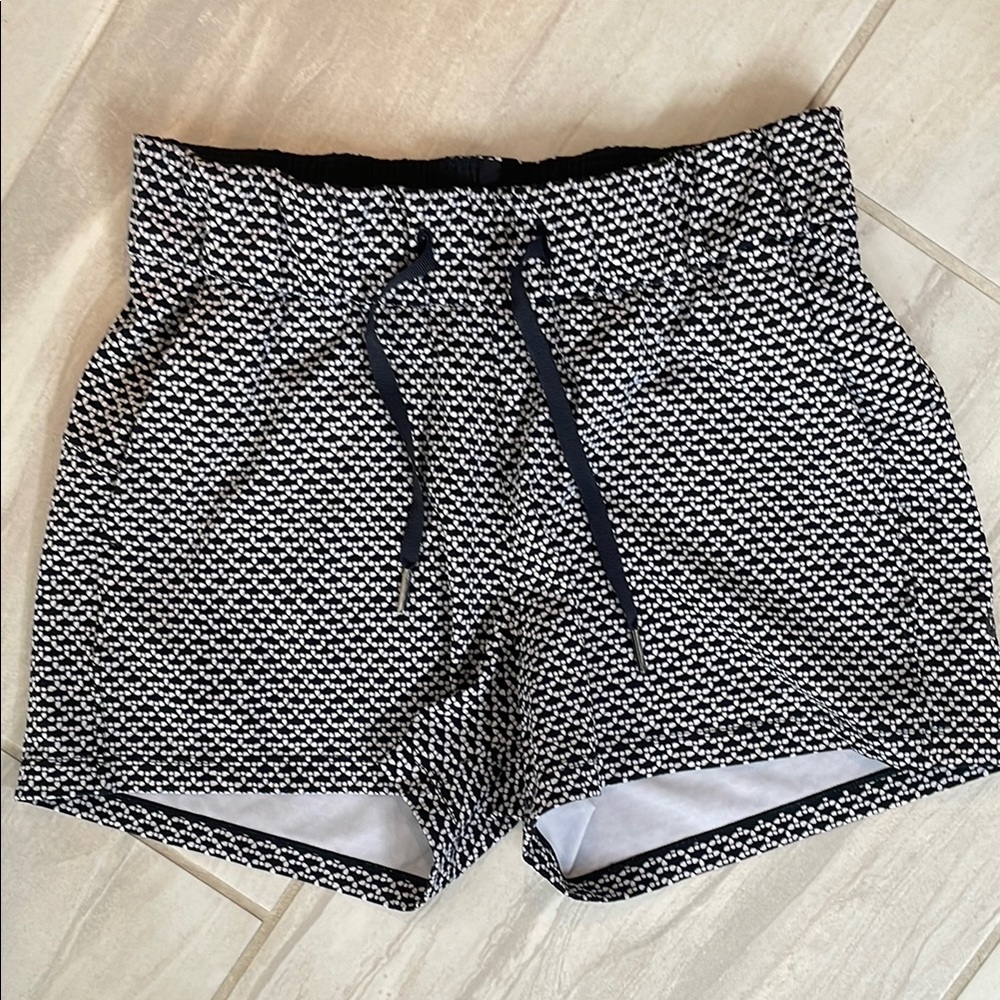 lululemon athletica Black and White Athletic Shorts